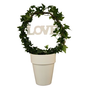 Hedera helix green arc+love in keramiek45 - 49 cm 9 pp 45cm 13cm Q2091
